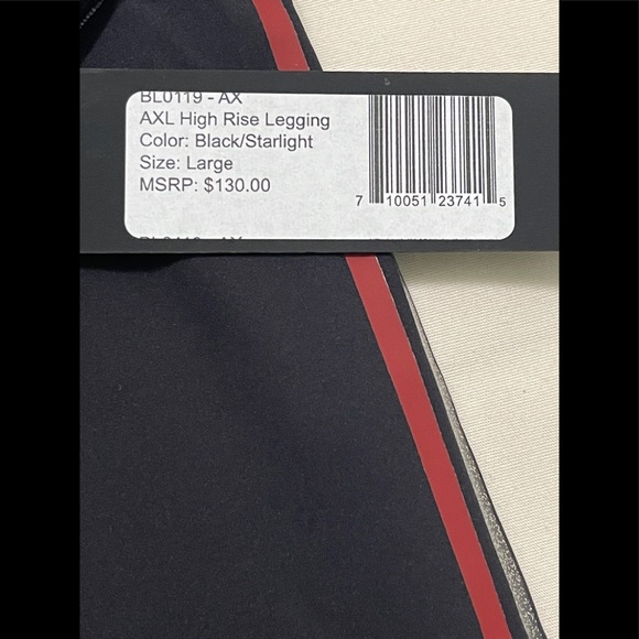 Noli Yoga Black Line AXL High Rise Legging in Black/Starlight size L NWT - Picture 4 of 6